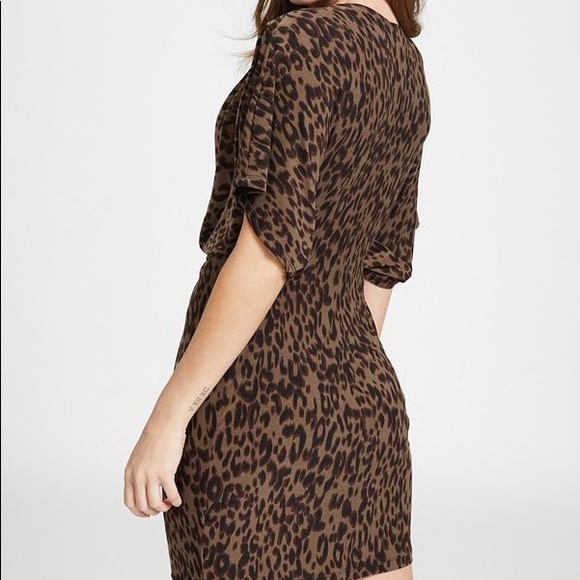 GUESS Cammi cheetah front knot dress - Picture 3 of 10